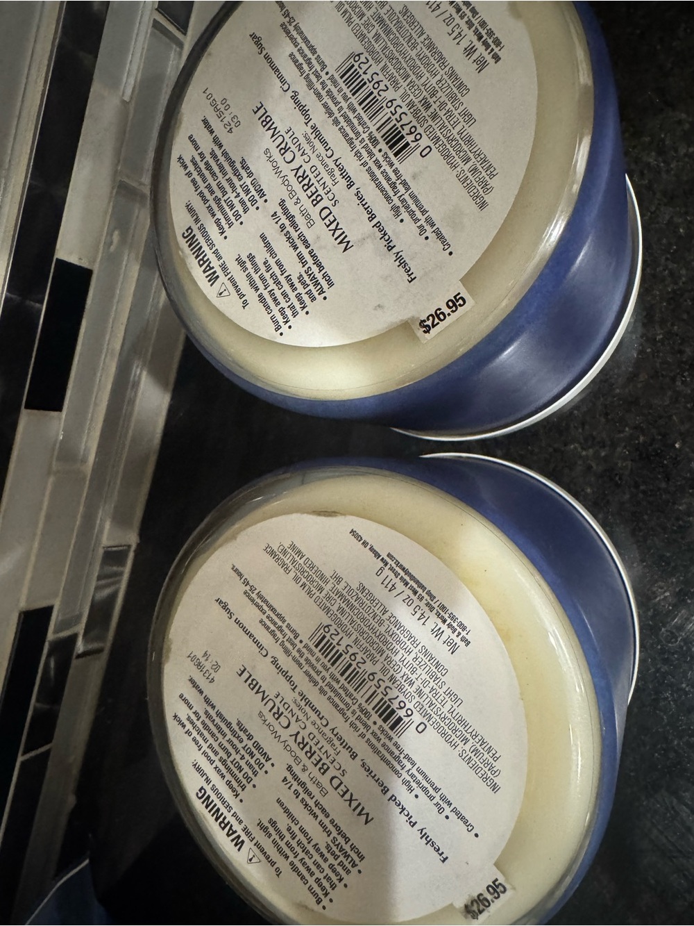 Bath & Body Works Mixed Berry Crumble set of 2 candles - Picture 3 of 4